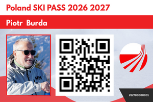 Dostałem skipass numer "1" do zobaczenia na stokach Poland Ski Pass"