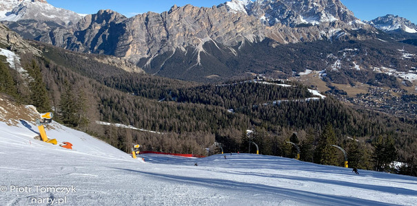 Cortina d`Ampezzo czerwona trasa z Pomedes / fot. P. Tomczyk